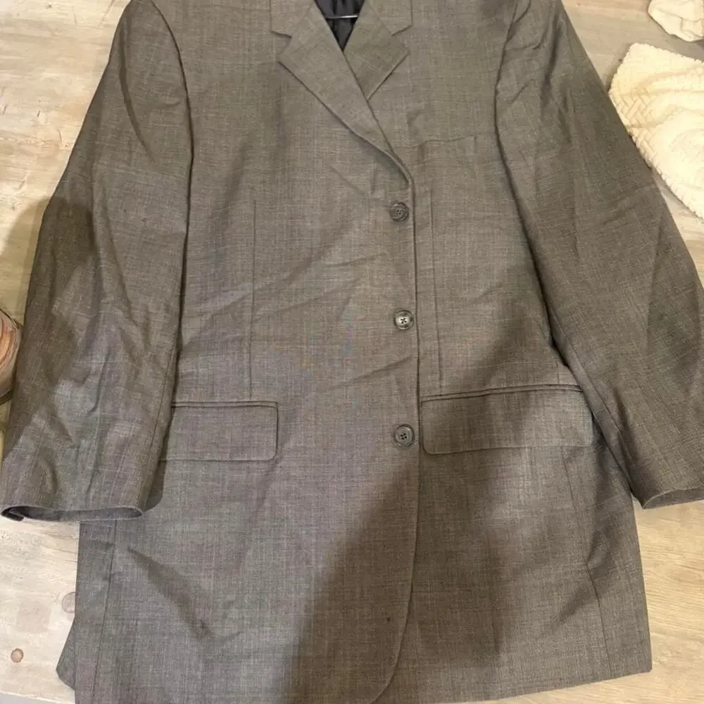 Gray vitale barberis canonico suit jacket 46L